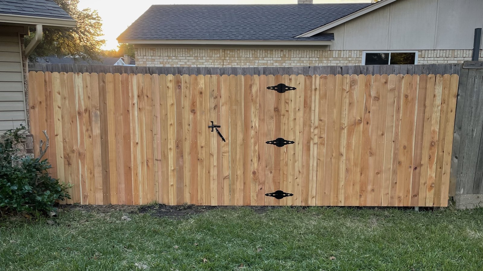 A fence constructed by Sierras-Tree-Services-LLC