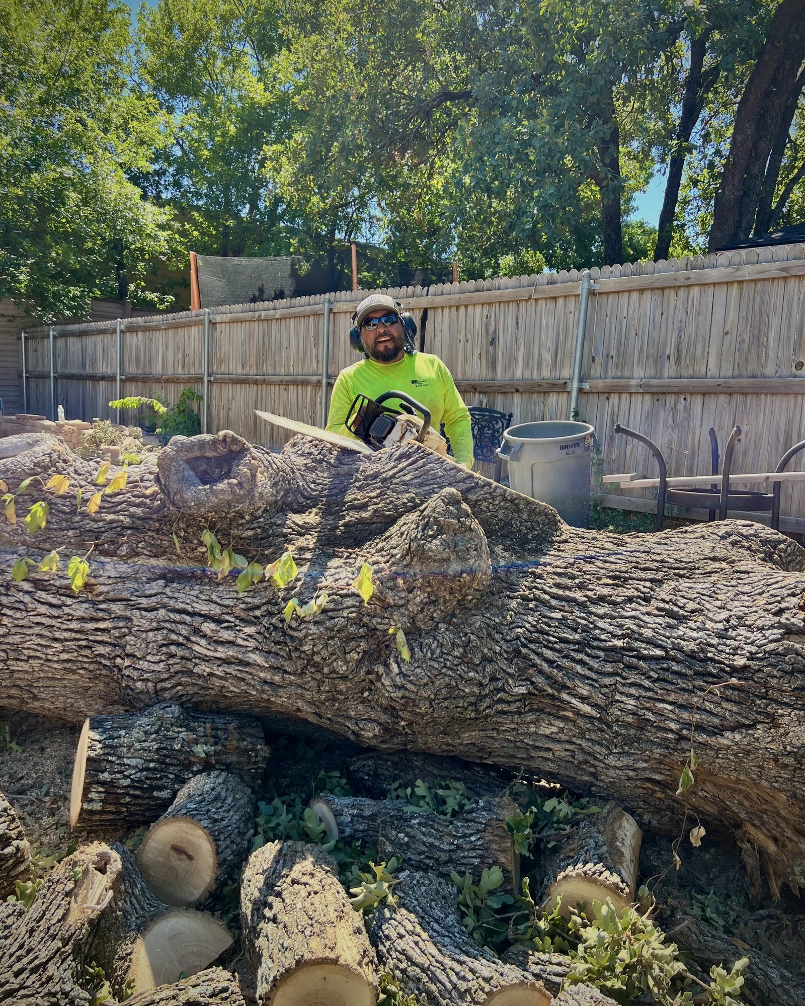 Mr. Sierra posing for a photo after a job well done