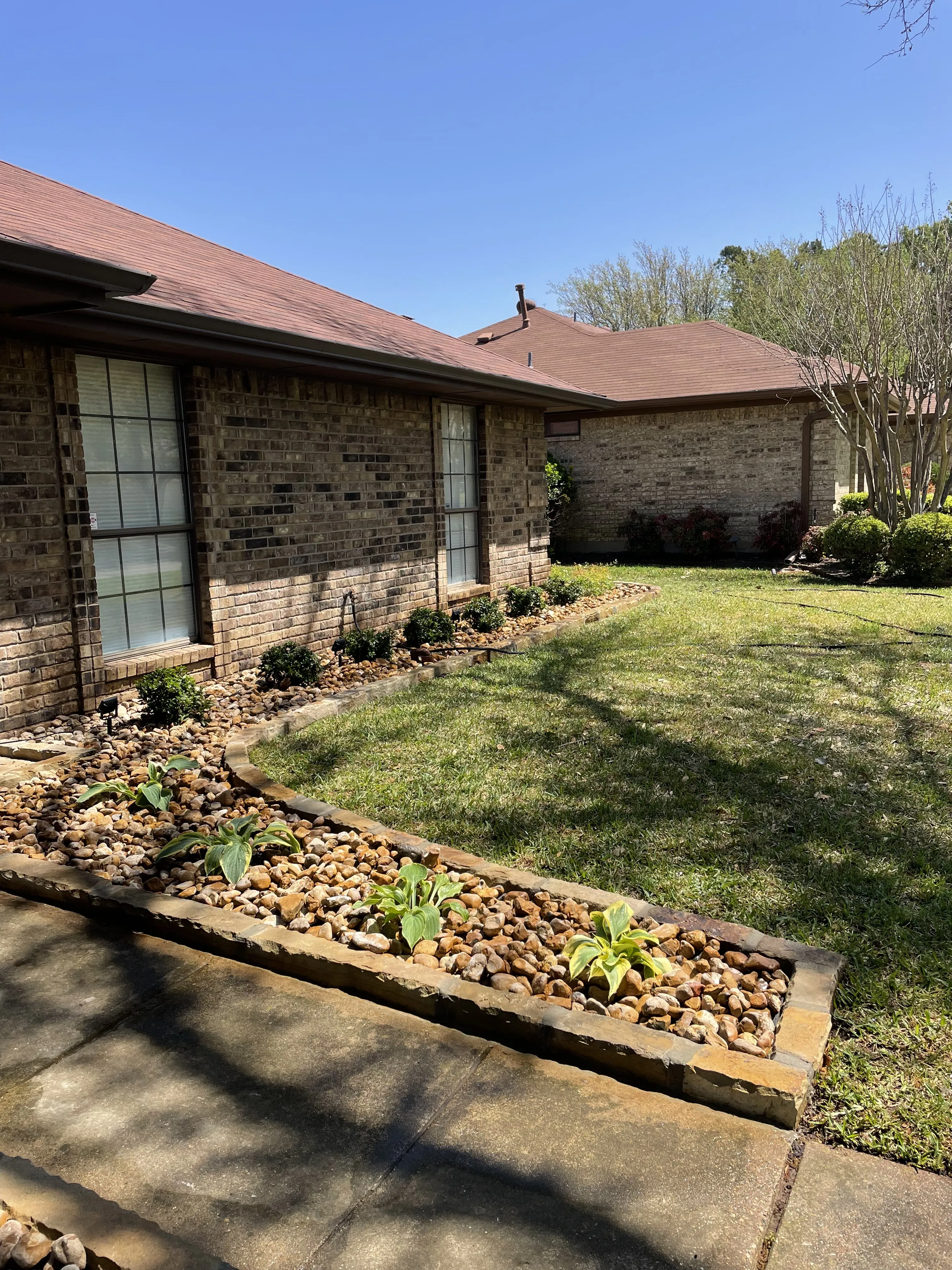 New flower bed installed in Grapevine, TX